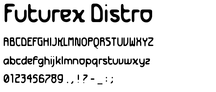 Futurex Distro font